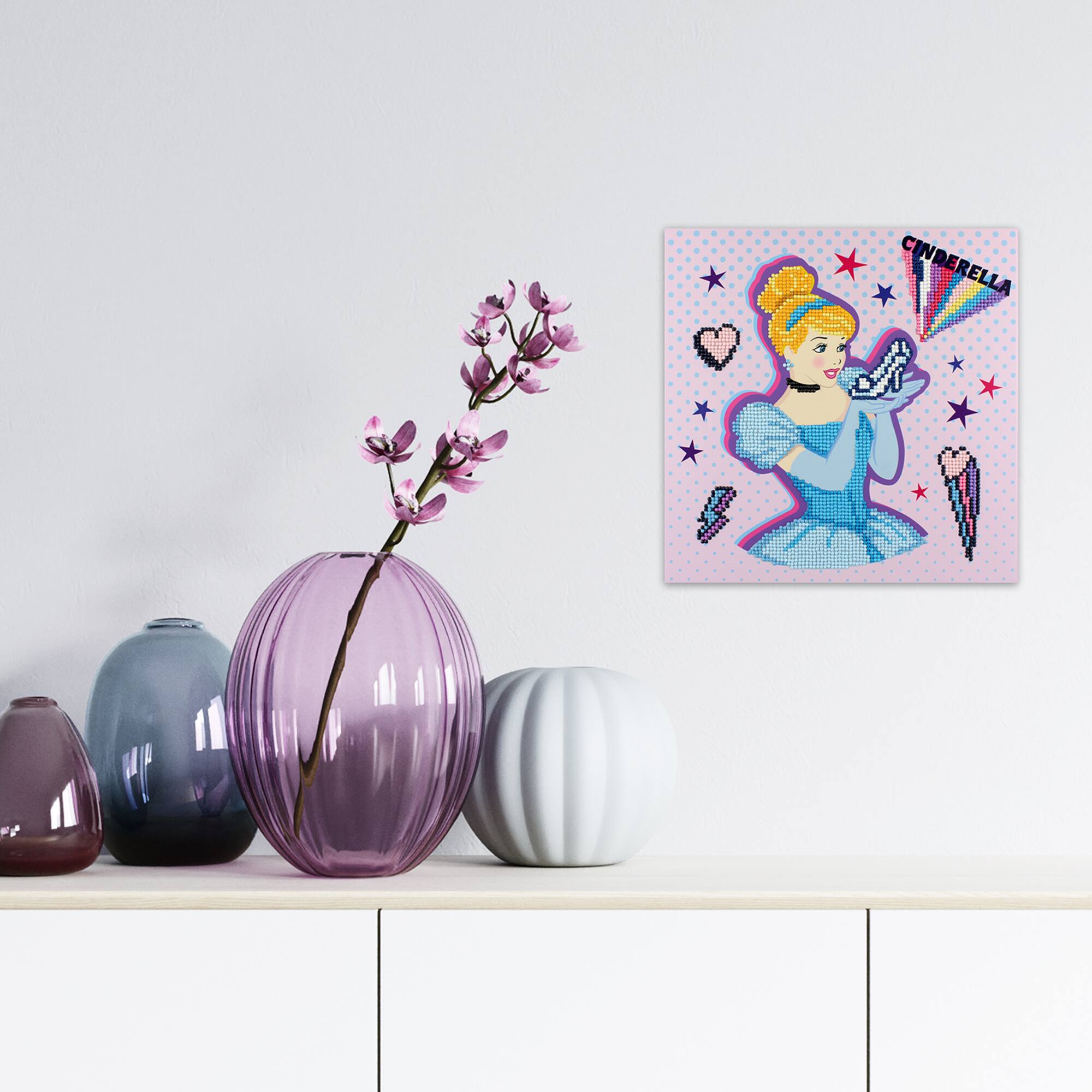 Camelot® Dots Intermediate Cinderella Kind POW-ER Dotz Box Diamond Painting Kit
